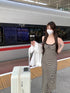 Women Striped Dress With Shirt
